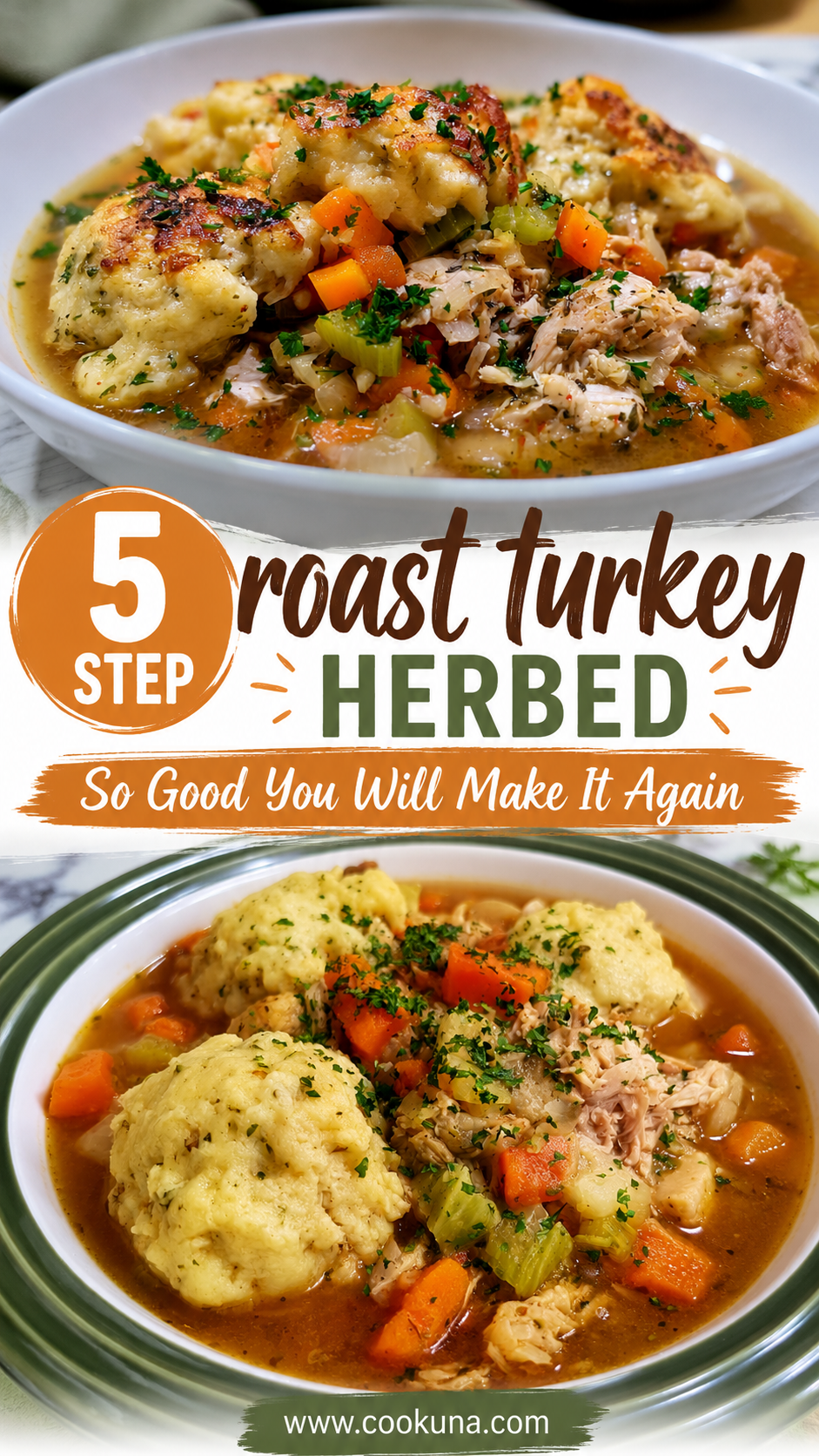 roast turkey herbed dumpling stew (or chicken)