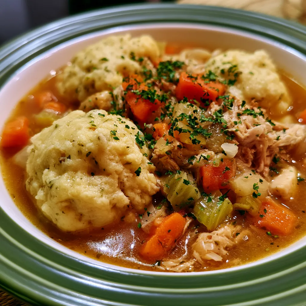 roast turkey herbed dumpling stew (or chicken)
