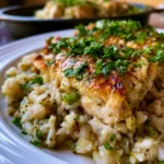 salsa verde chicken & rice skillet