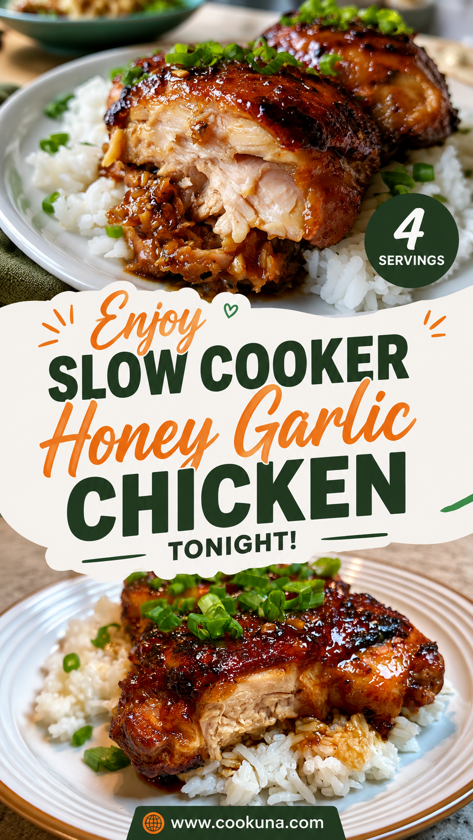 slow cooker honey garlic chicken