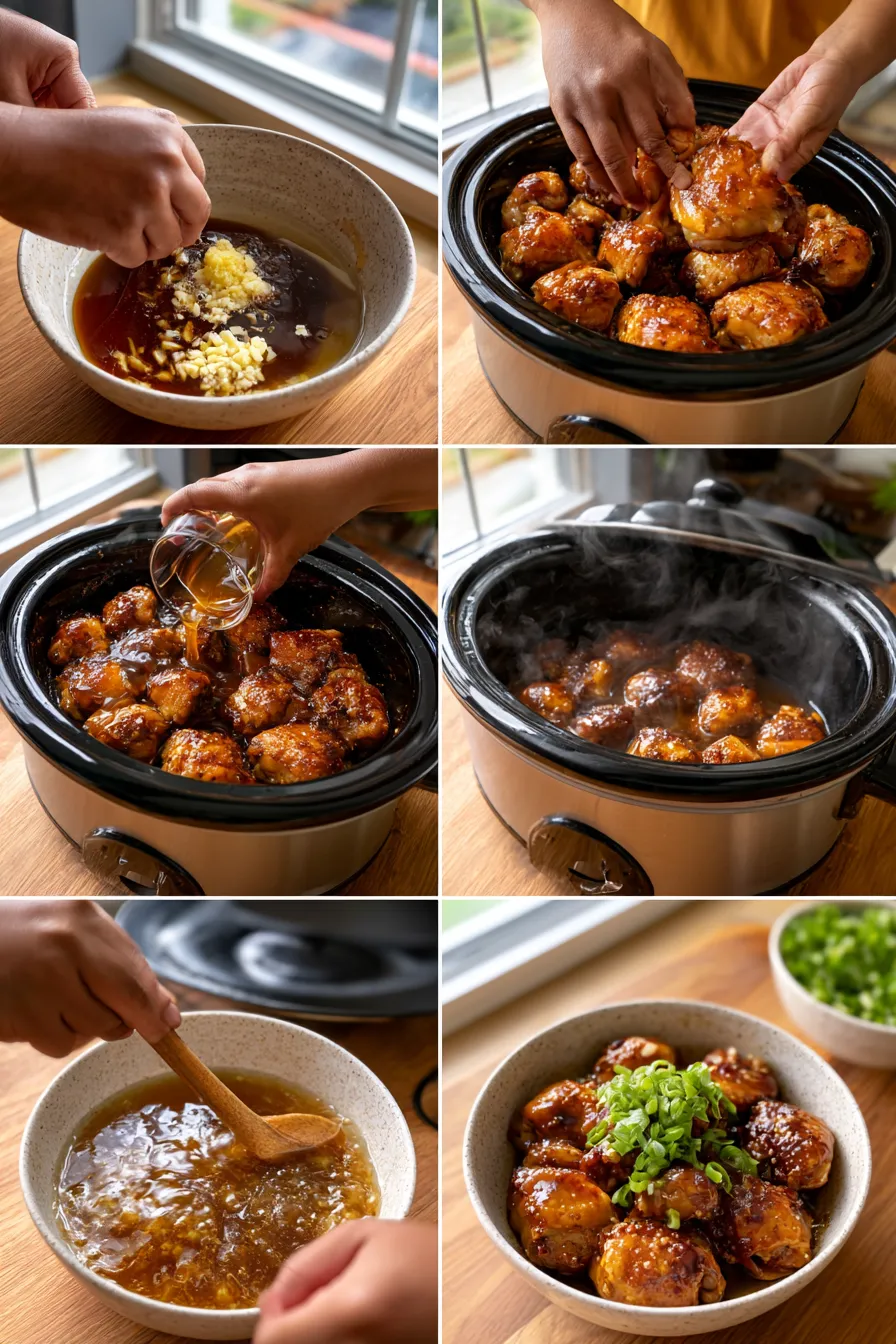 slow cooker honey garlic chicken