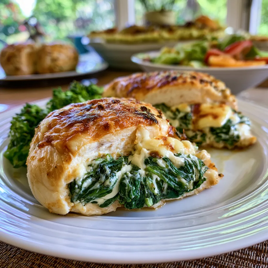 spinach stuffed chicken breasts
