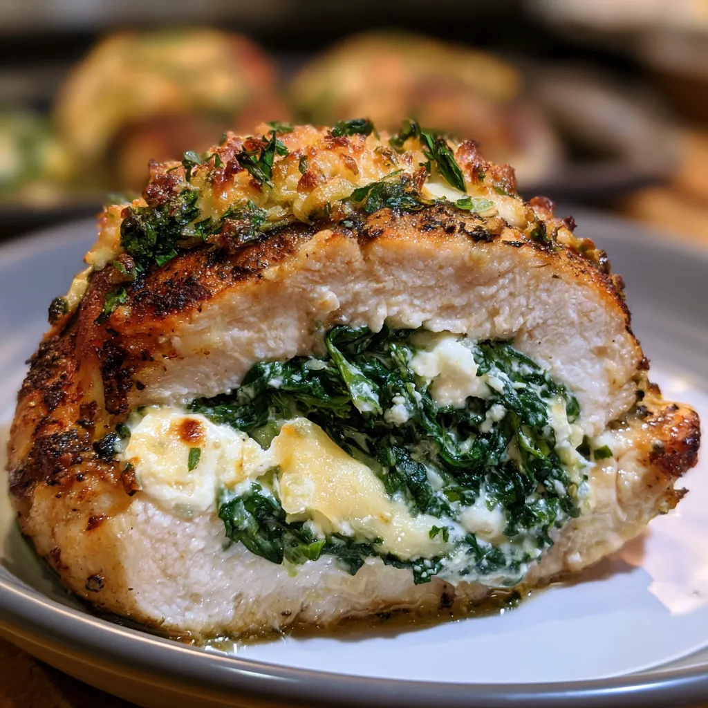 spinach stuffed chicken breasts