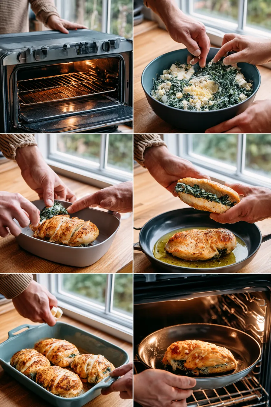 spinach stuffed chicken breasts